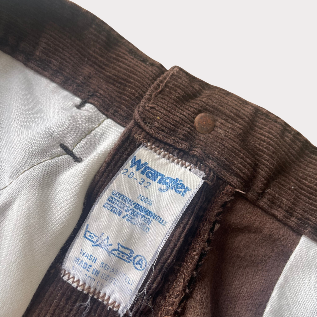 1970’s Brown Corduroy Wrangler Bell Bottoms