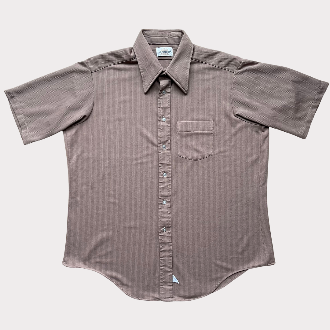 1970's Mocha Short Sleeve Shirt