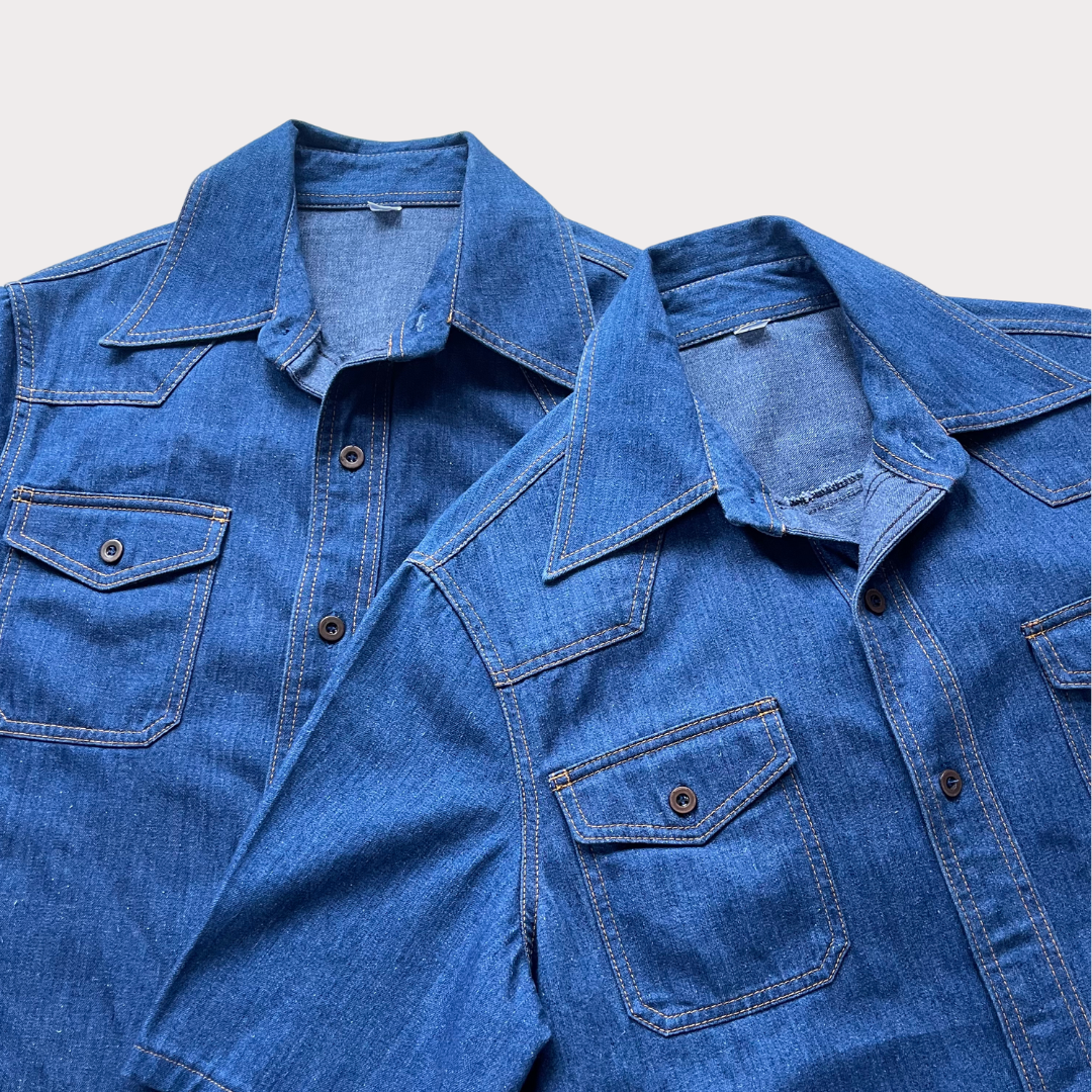 1970's Denim Short Sleeve Shirt