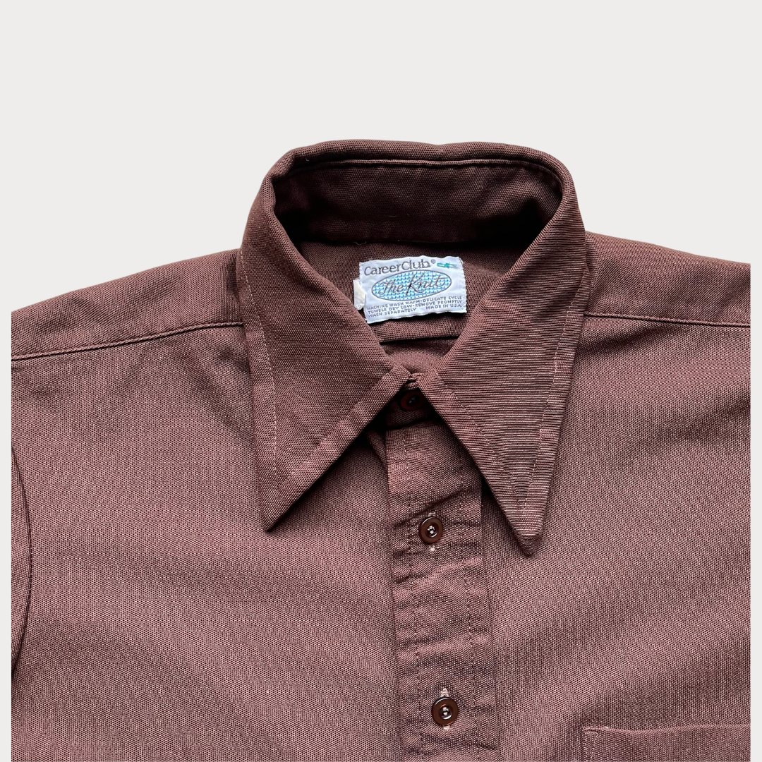 1970’s Brown Short Sleeve Shirt