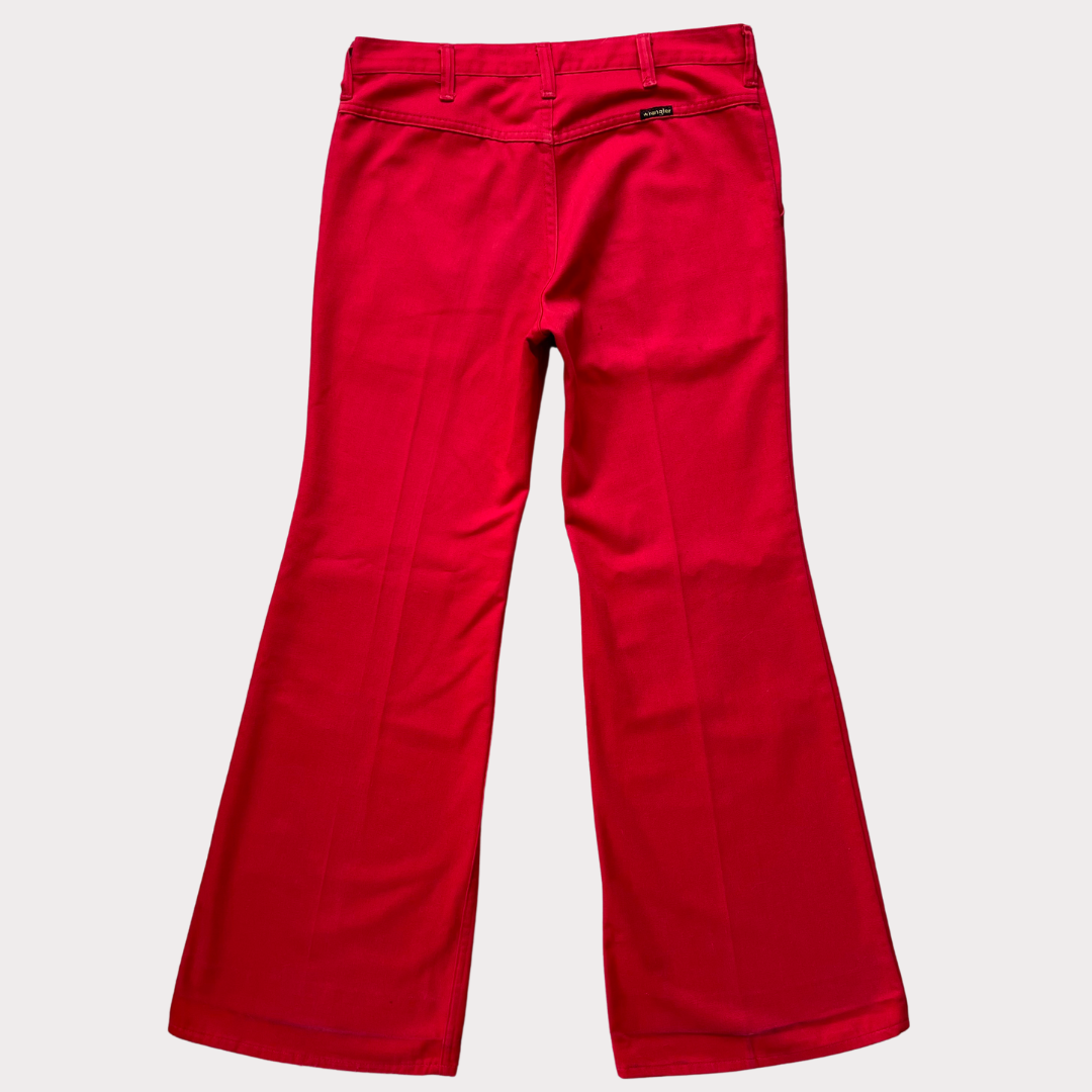 1970’s Wrangler Red Blue Bell Trousers