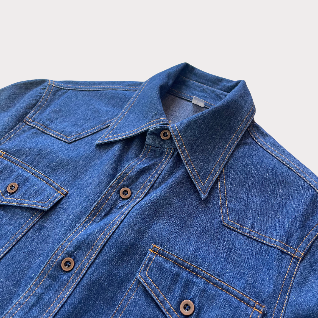 1970's Denim Short Sleeve Shirt