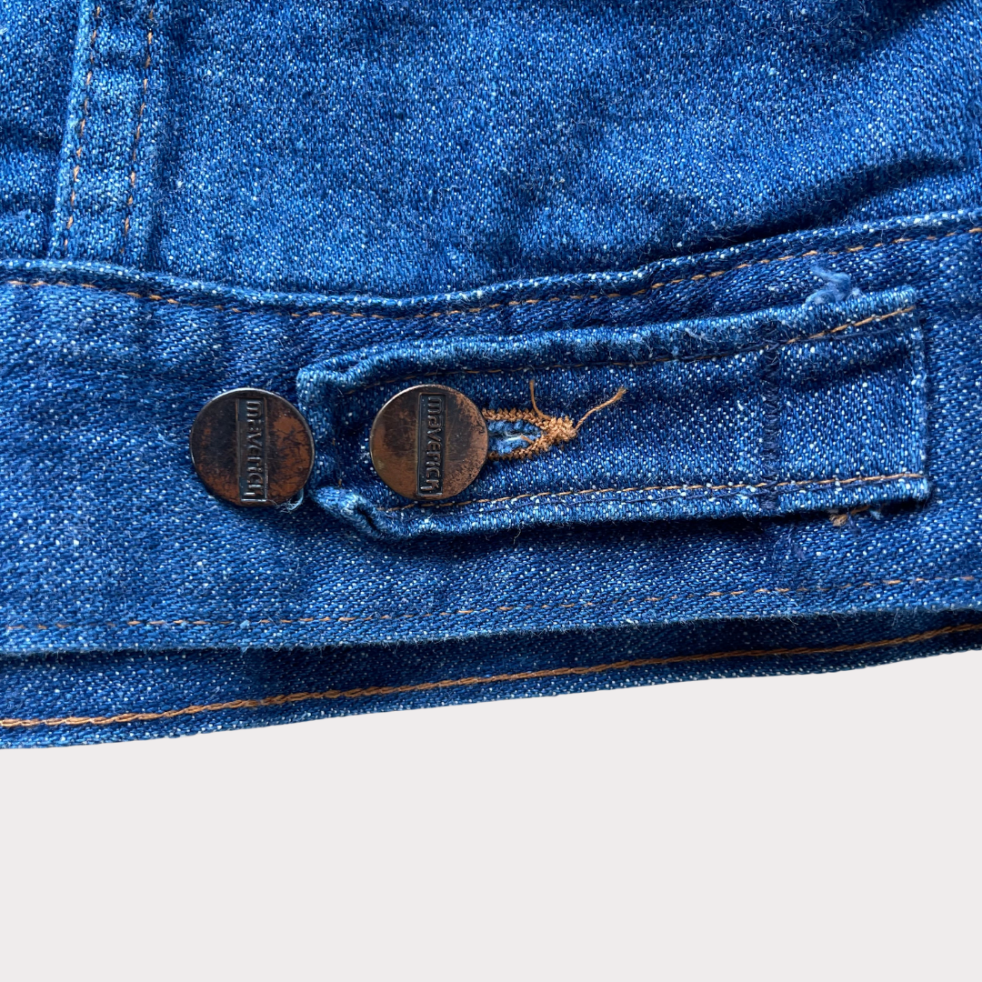 1970's Maverick Fleece Lined Denim Jacket