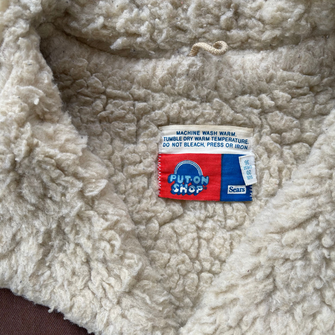 1970’s Sears Brown Sherpa Lined Jacket