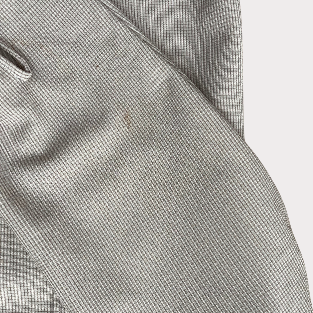 1970’s White and Brown Pin Check Shirt