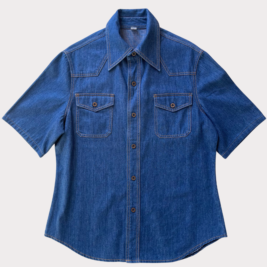 1970's Denim Short Sleeve Shirt