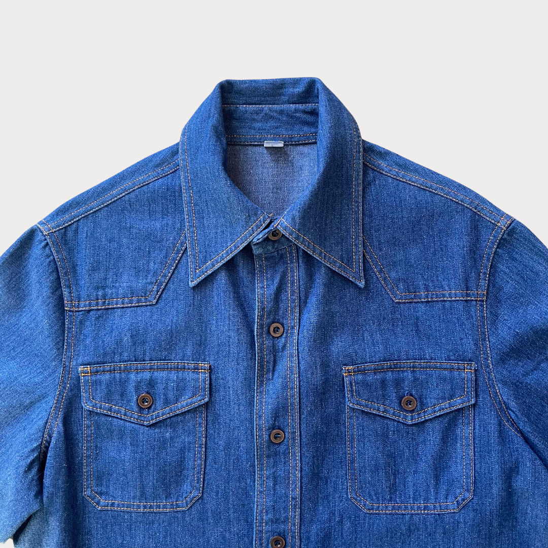 1970's Denim Short Sleeve Shirt