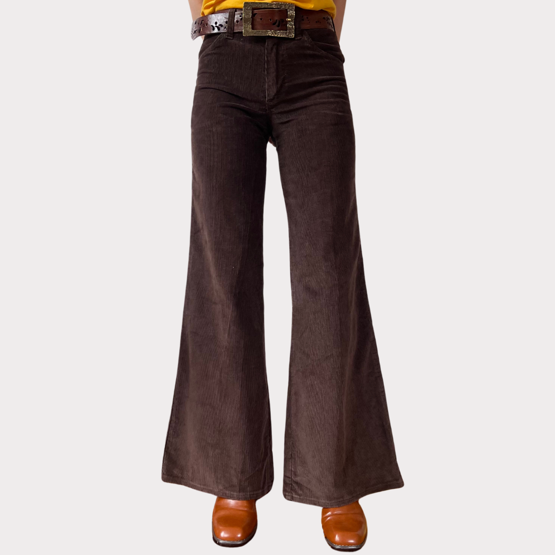 1970’s Brown Corduroy Wrangler Bell Bottoms