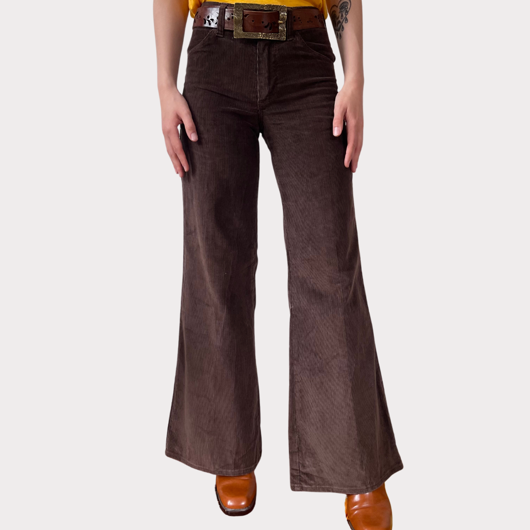 1970’s Brown Corduroy Wrangler Bell Bottoms