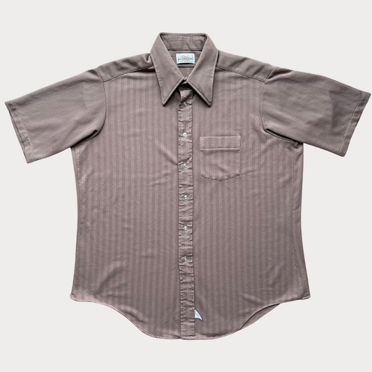 Mocha 1970's Short Sleeve Shirt