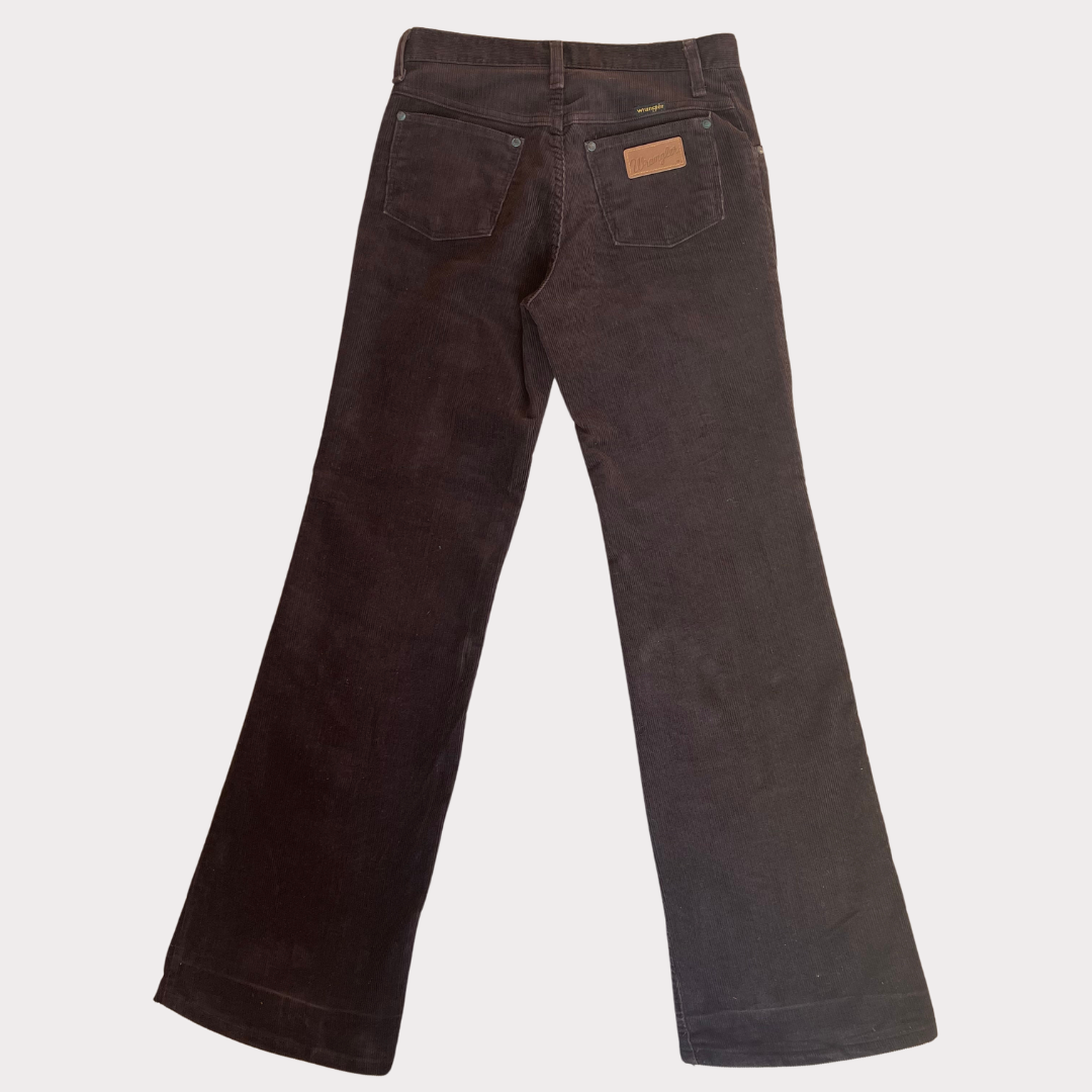 Wrangler Blue Bell Brown Corduroy Bell Bottoms