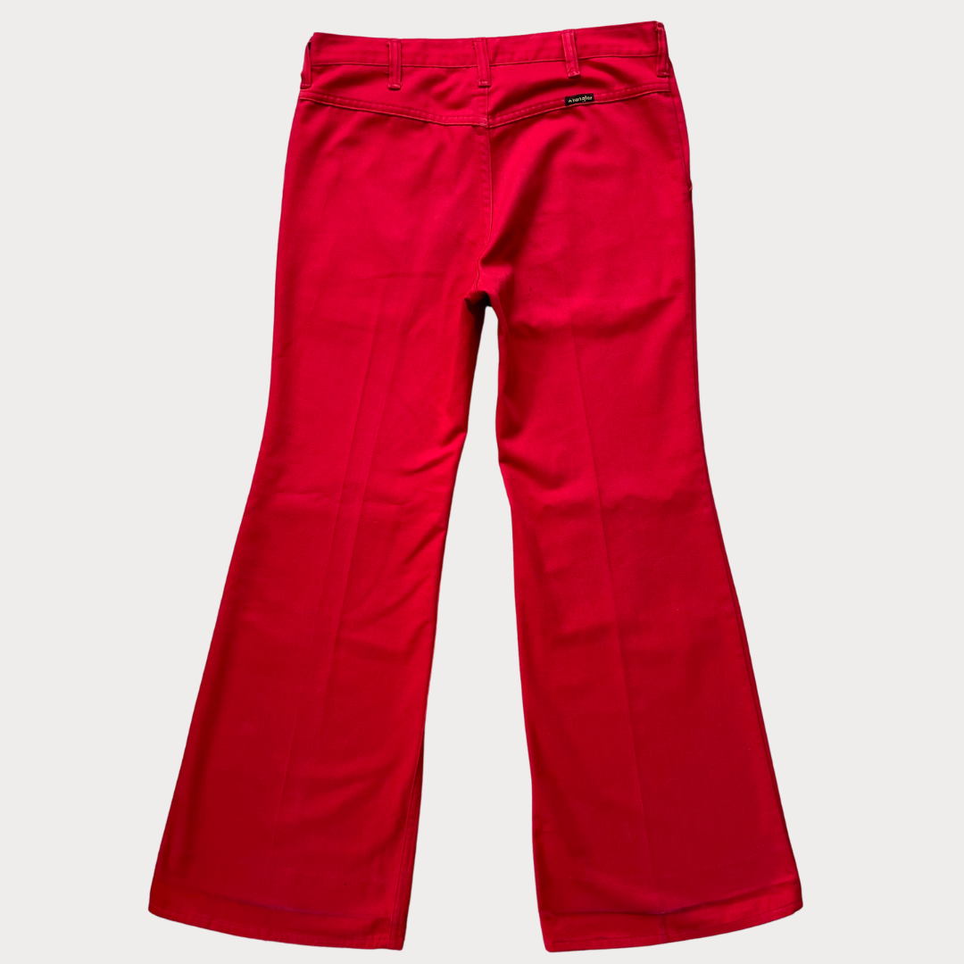 Red Wrangler Blue Bell Trousers