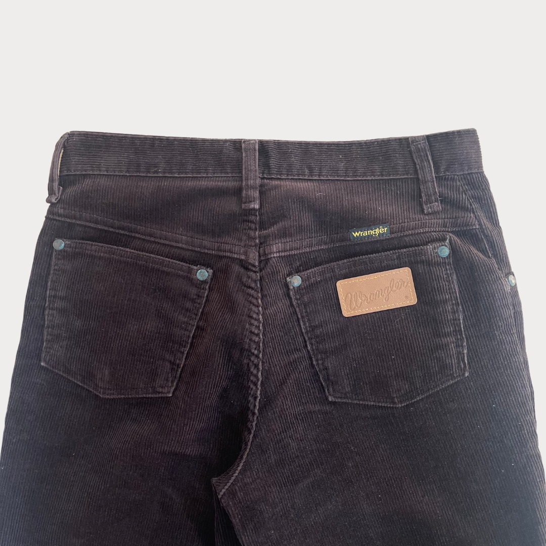 Wrangler Blue Bell Brown Corduroy Bell Bottoms