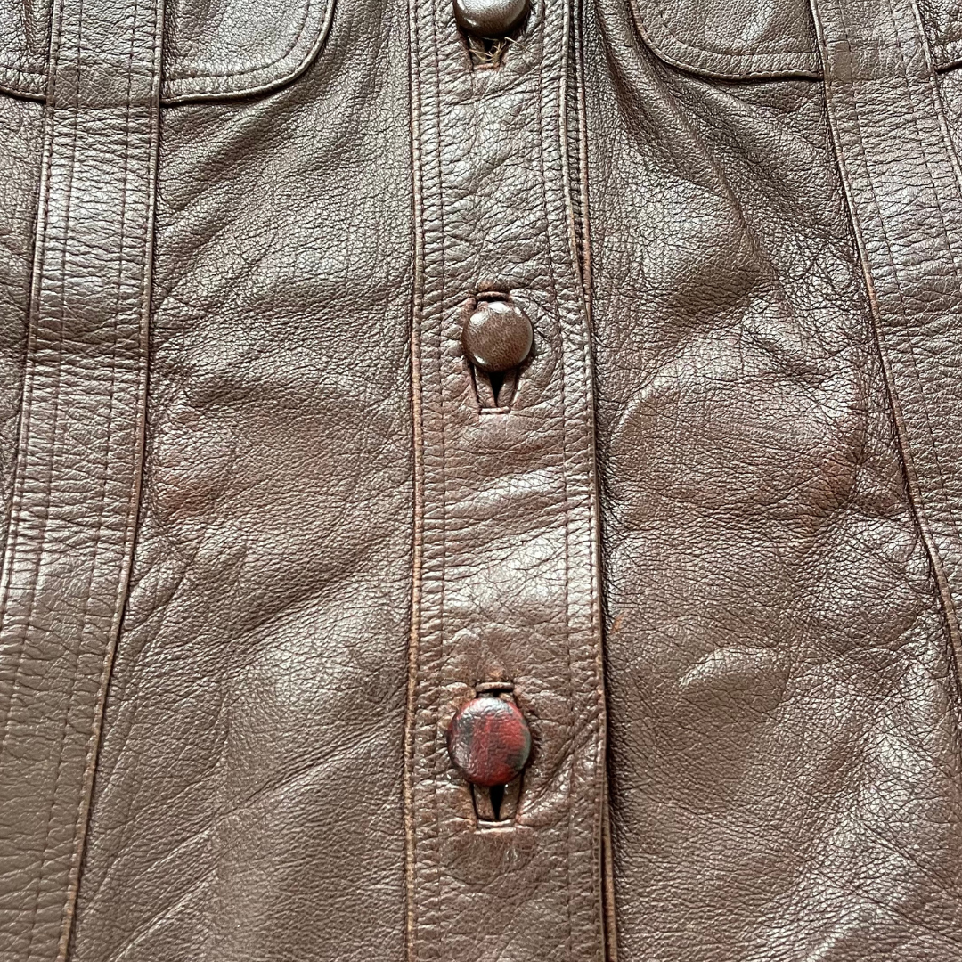 Brown 1970's Leather Jacket