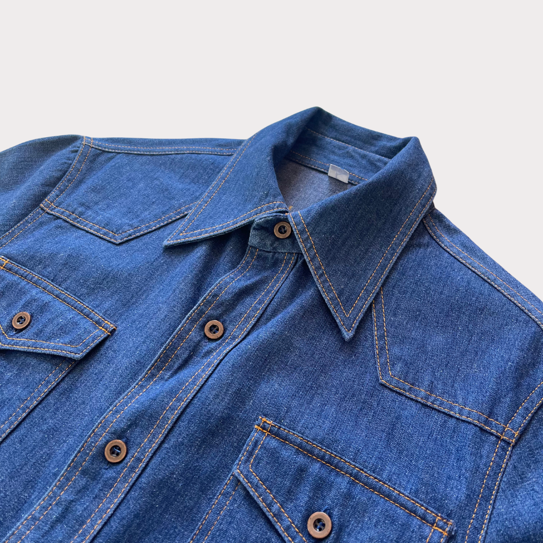 Denim 1970's Short Sleeve Shirt