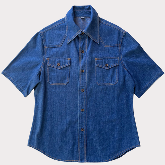 Denim 1970's Short Sleeve Shirt