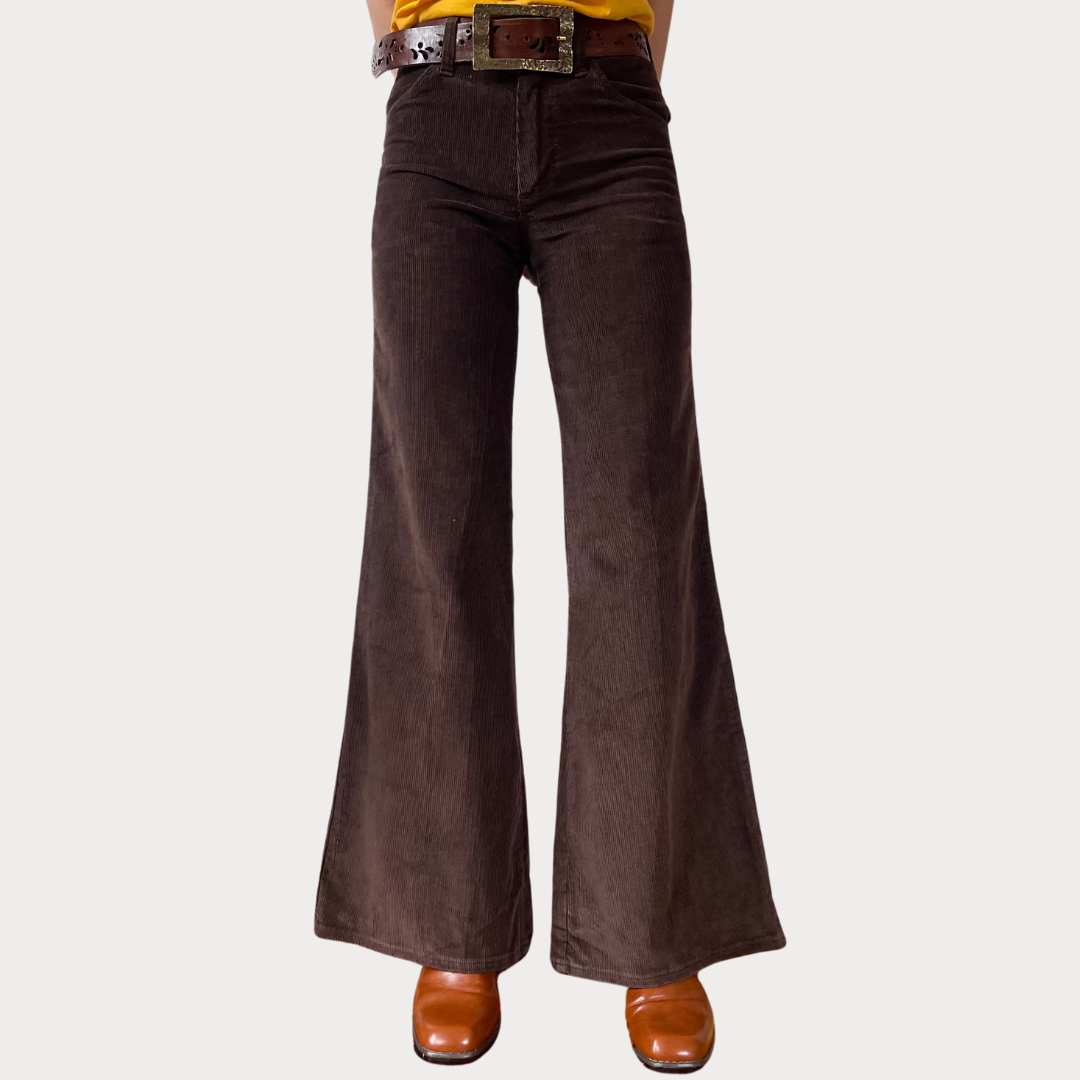 Brown Corduroy Wrangler Bell Bottoms